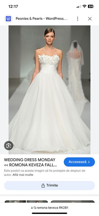 Rochie de mireasa Romona Keveza Noua