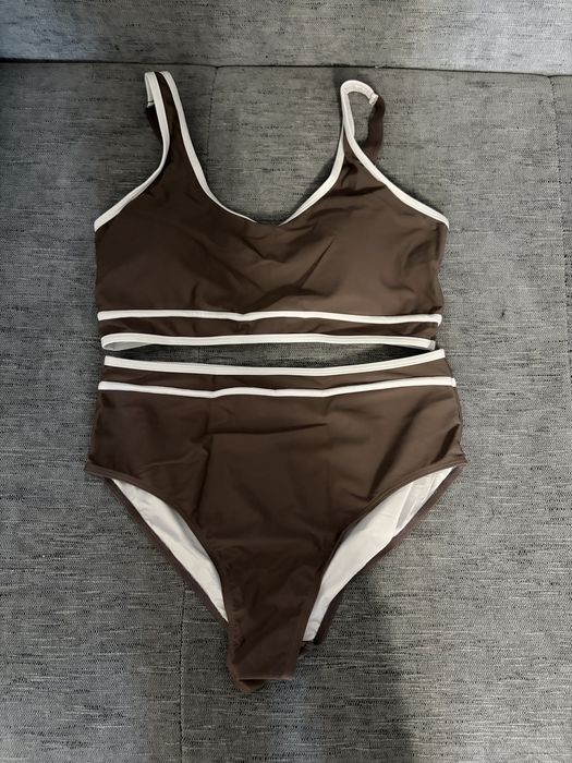 Costum de baie bikini damă push-up talie înaltă control burtă două piese – Asortat mărimi disponibile S/M/L