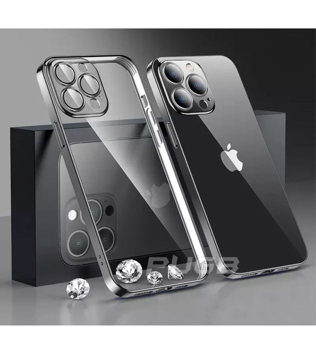 Husa Electroplate Slim Silicon 0,5MM - Iphone 13/14 PRO MAX PLUS