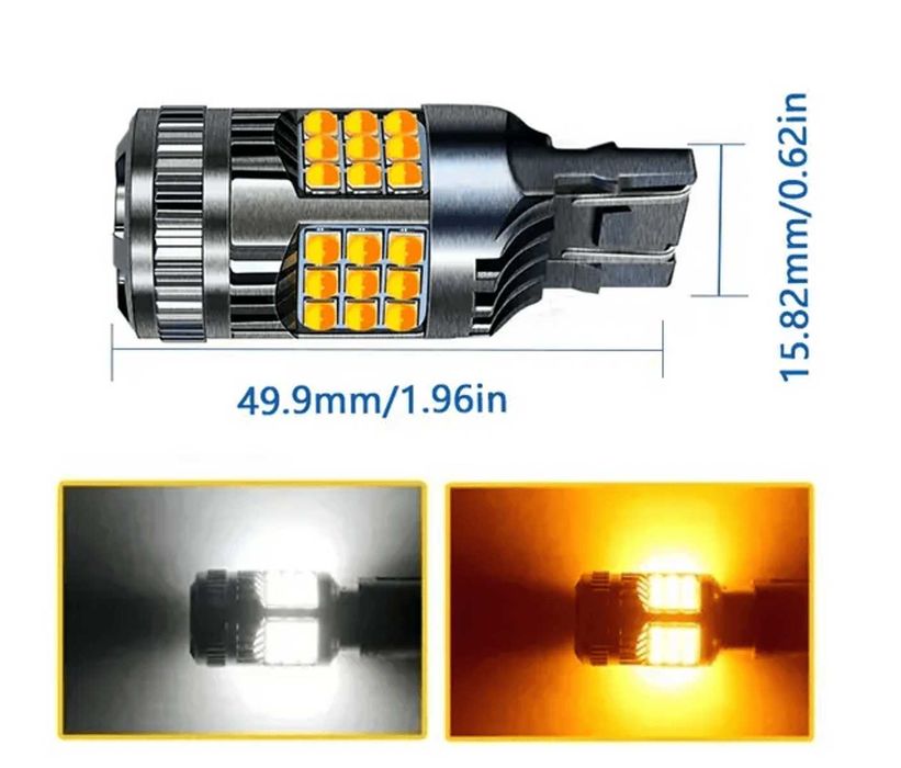 DRL Дневни светлини + Лед мигач T20 1156/1157 (12 - 24 V.)