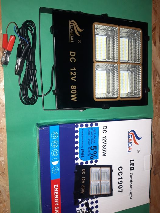 Proiector LEDuri SMD Alb Rece IP65 80W 12V PESCUIT VANATOARE