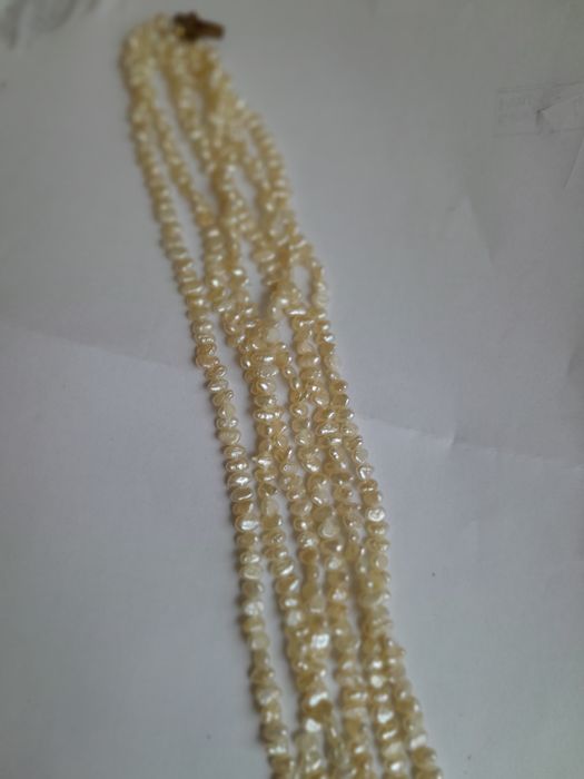 Огърлица от перли речни истински