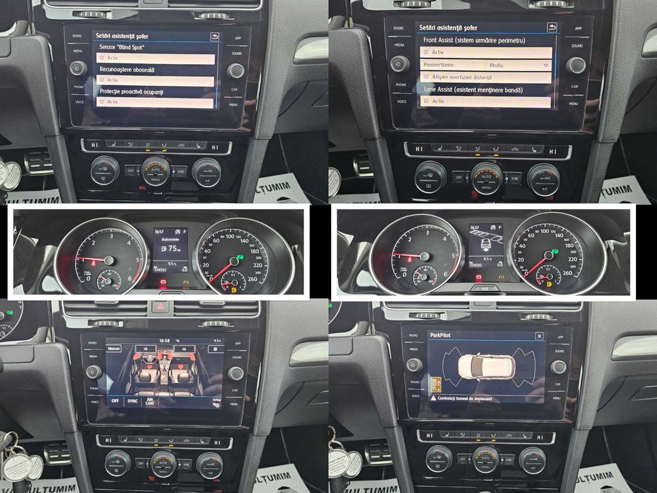 VW Golf 7.5 IQ Drive 1.6TDI 116cp 2019 DSG Distronic Line SIDE / TOP