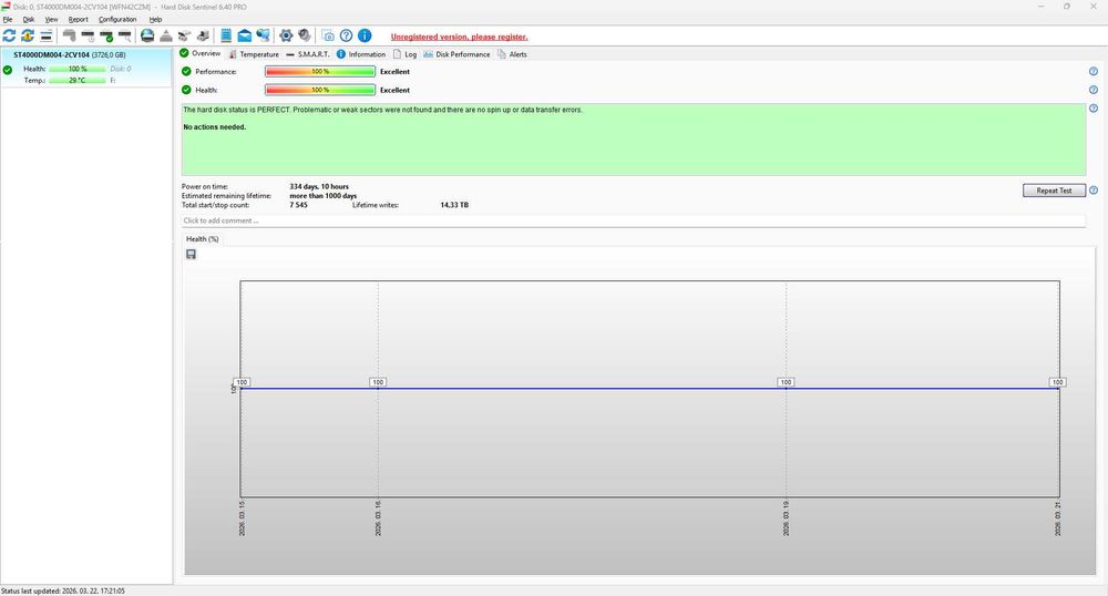 HDD Seagate BarraCuda 4TB, 5400 rpm, 256 MB cache, SATA III Desktop