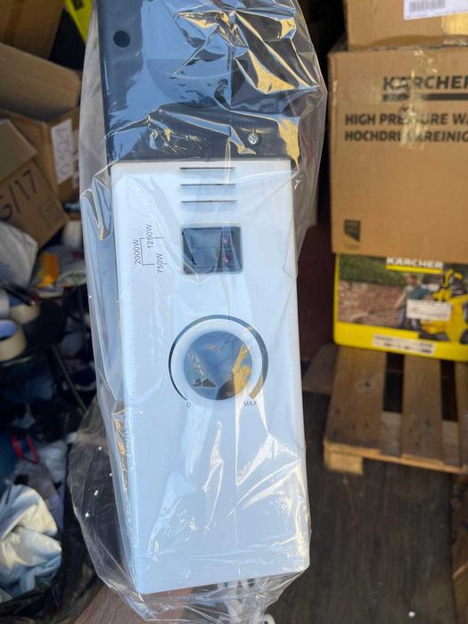 Radiator electric Kamberg - 3 niveluri de putere cu termostat - Încălzire silențioasă și rapidă, cu consum redus - 2000 W - Alb