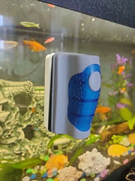 Сверхмагнитная щетка для очистки аквариума,стекол.