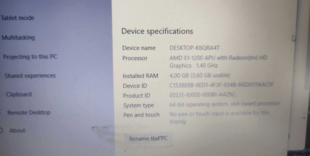 Лаптоп HP,работещ/за части