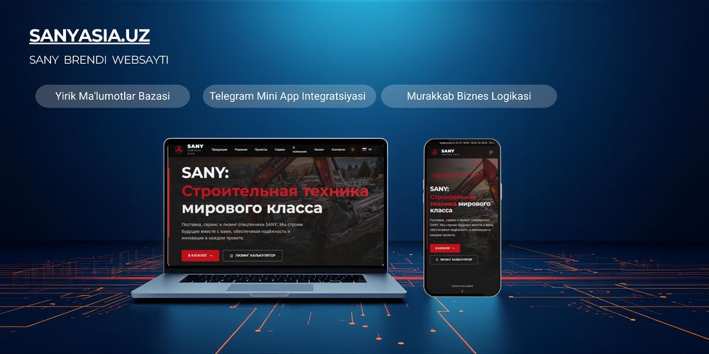 Sayt yaratish + Telegram bot. Веб сайт, Создание и разработка сайтов
