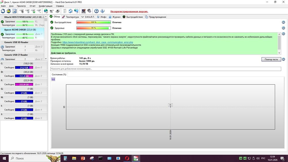 SSD диск Apcer 240Gb