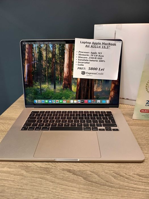 ( Ag 32 )Laptop Apple MacBook Air A3114 15,3” b10718/51-Garantie2ani!