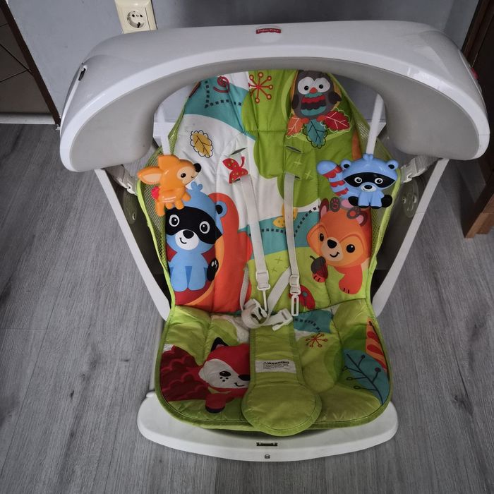 Balansoar electric Fisher Price cu funcție de vibrație si muzica