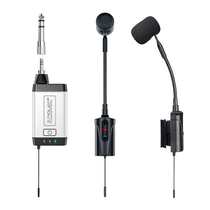 Wireless Dublu microfon pentru Acordeon ACEMIC Q2/AT-5 (Shure, Sennheiser)