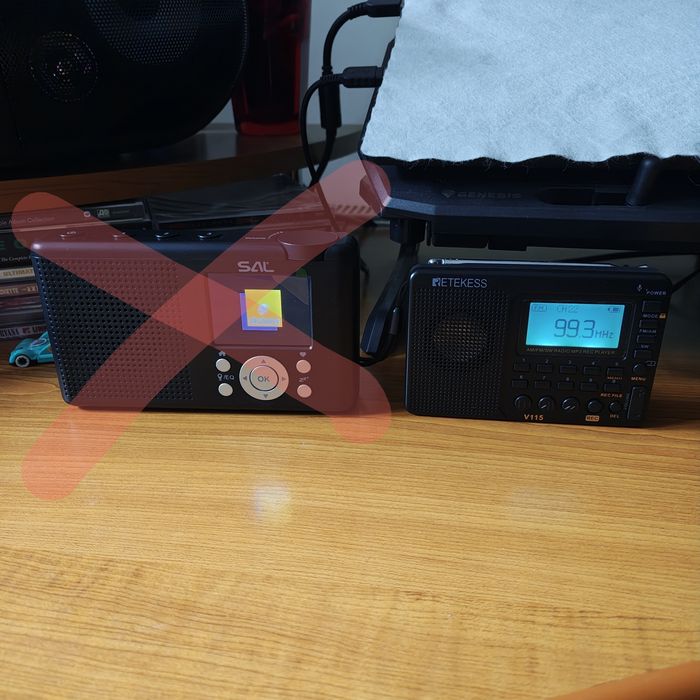 Internet radio global 3in1 portabil cu acumulator FM RDS /Bluetooth SAL INR 3000 (Ocean Digital WR-23F) și Radio portabil cu acumulator Retekess V-115