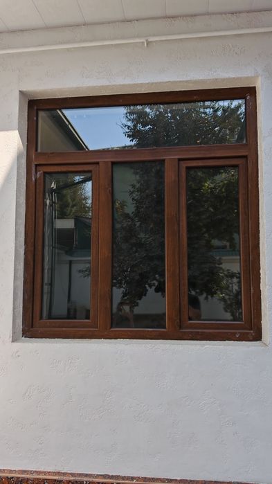 Акфа окно б/у, 160х150, Мокко