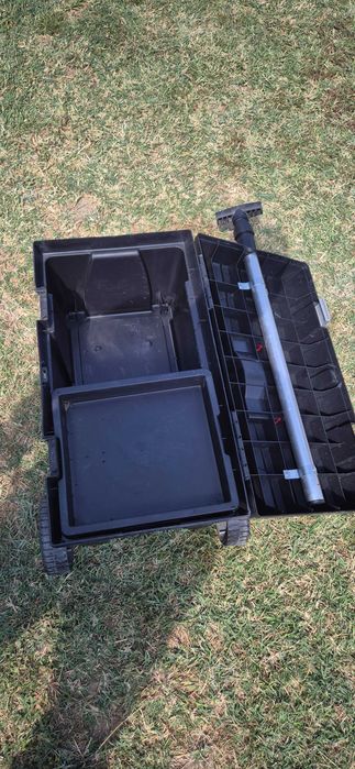 Lada cu roti cutie scule troler maner aluminu retractabil