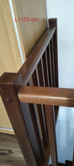 Balustradă interioară din lemn masiv