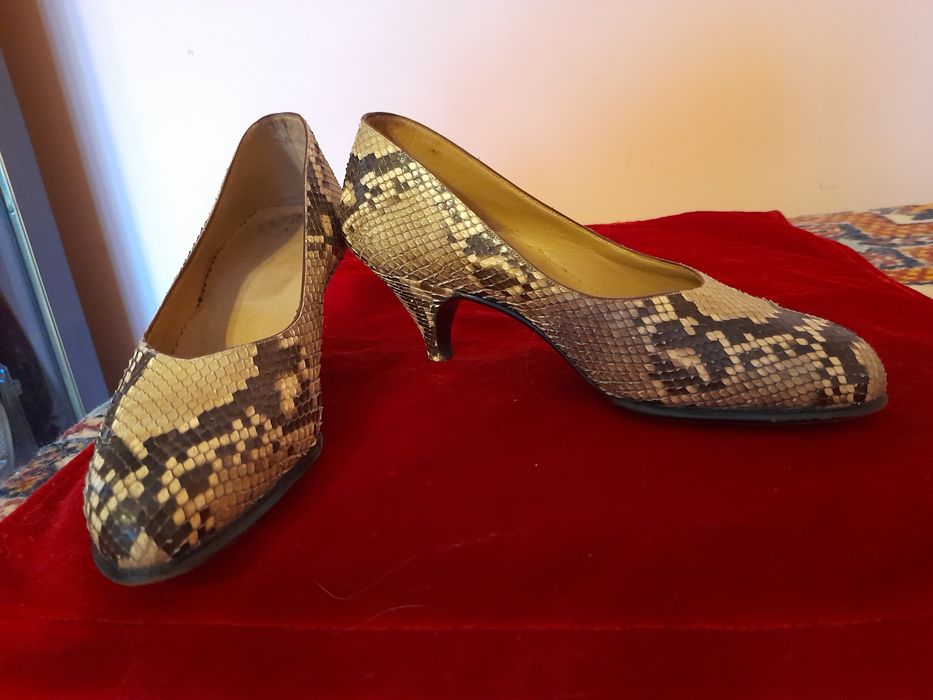 Pantofi din piele naturala de șarpe PITON