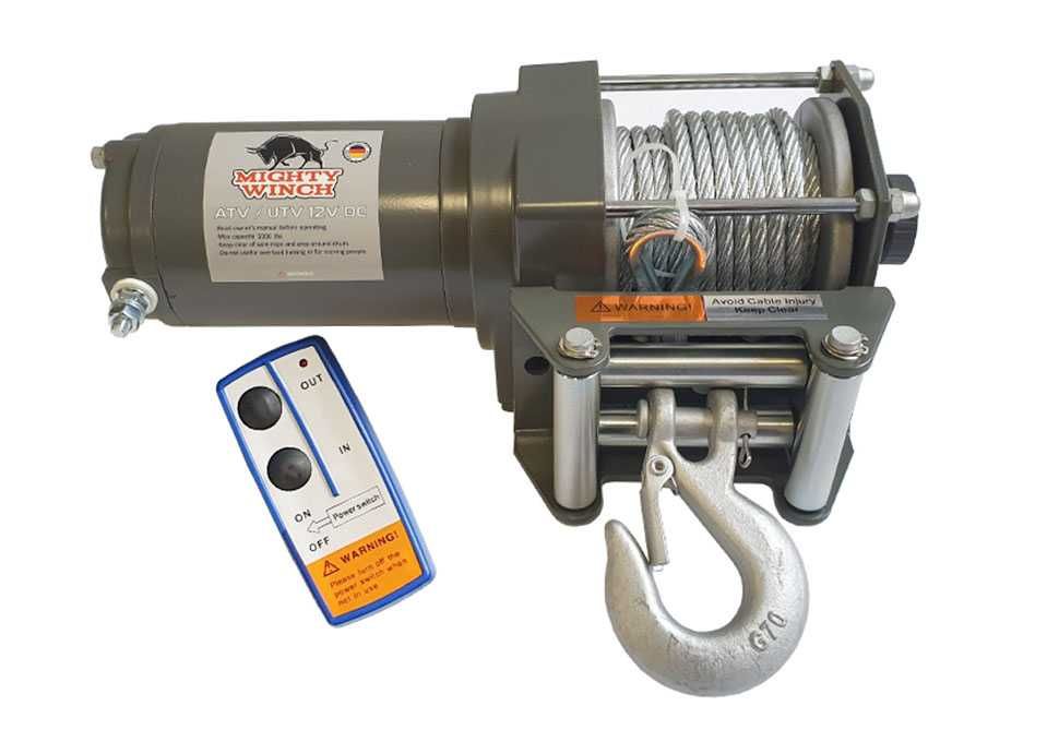 Лебедка 3000LBS, дистанционно, 12V, до 1.36т