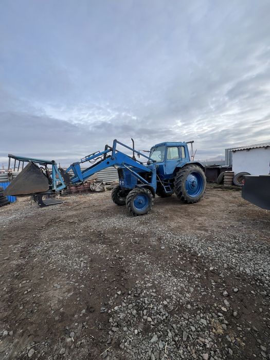 Мтз80 с куном на ходу