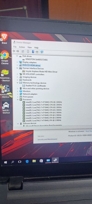 laptop Clevo Gaming light