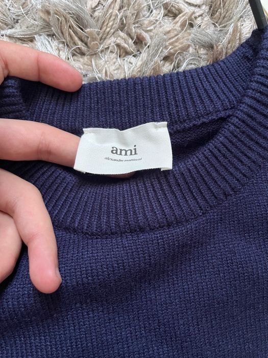 AMI Paris Pulover Bleumarin