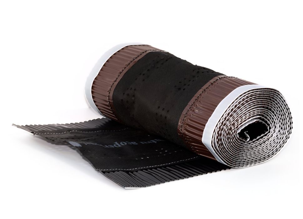 Билна лента за вентилация, покривна лента за било 15см, тъмно кафяв