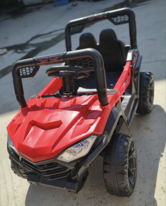 Masinuta electrica pentru copii Nichiduta 12V Off Road Race Red cu telecomanda 2.4G,faruri cu lumini LED, sunete,muzica