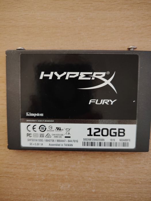 Ssd hyperx fury 120gb