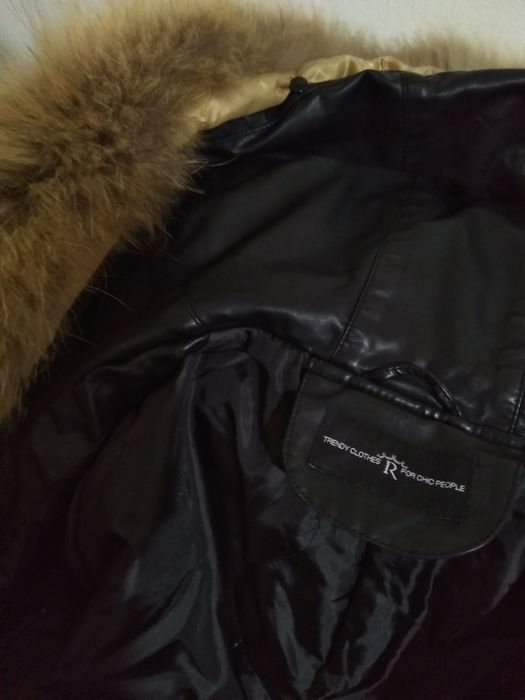 Черно яке с качулка и косъм,XL