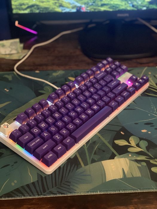 Tastatura costum QwertyKey K400 White Ocean