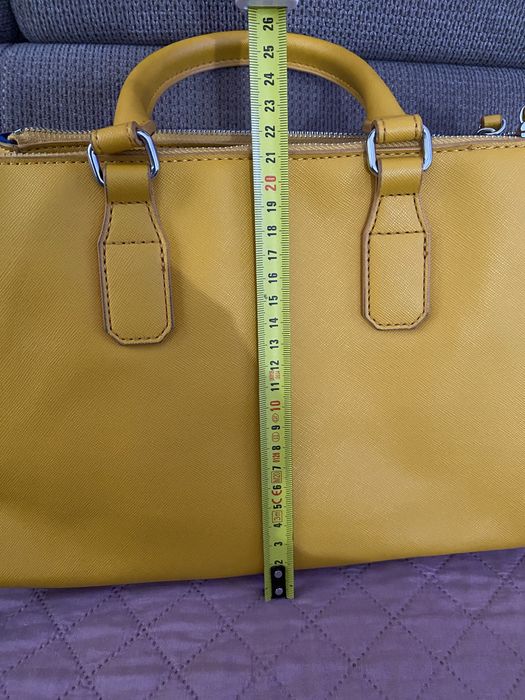 Дамска чанта Mango горчица