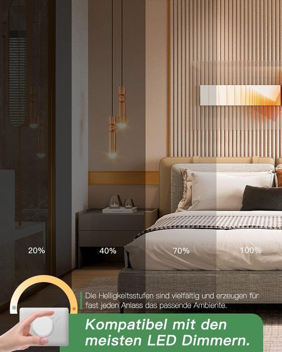 Set 10 Becuri LED GU10 Dimabile 6.5W, 700lm – Lumină Caldă, Unghi 120°