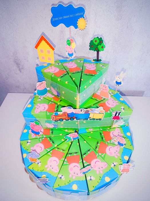 Картонени/хартиени торти Handmade with love