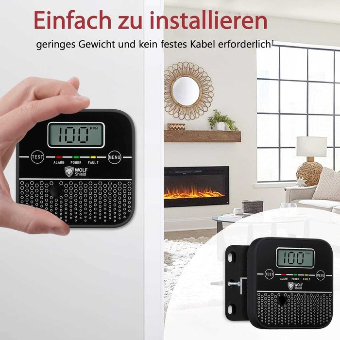 WOLF SHIELD Детектор за въглероден оксид