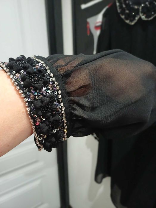 Платье туника черного цвета