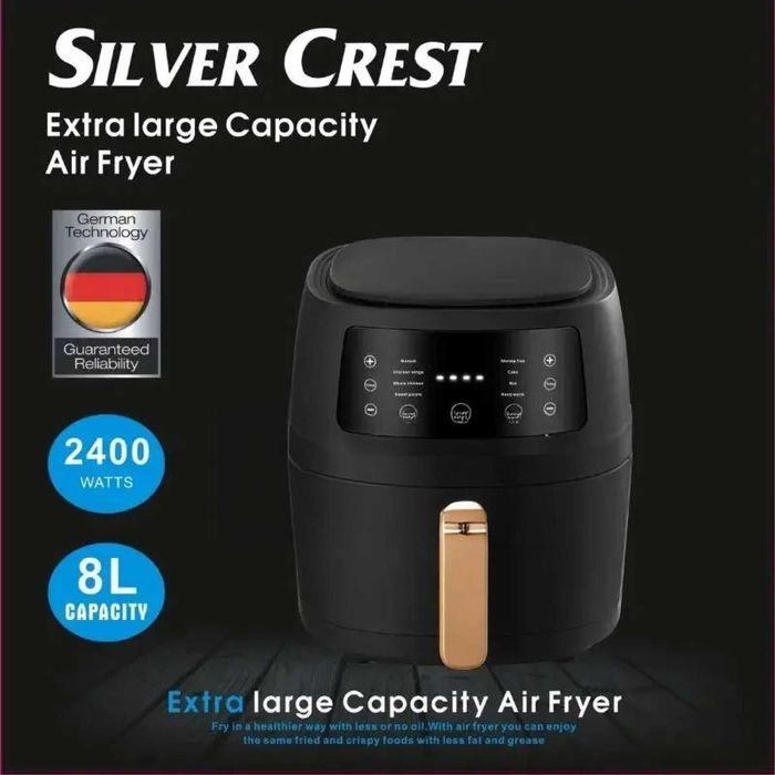 Фритюрник с горещ въздух Air Fryer - 2400 W, 8 литра, XXXL