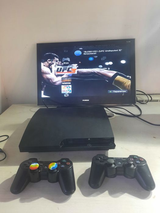 PlayStation3 25 игры 2 джойстик Гта5 Фифа19 Уфс3 М