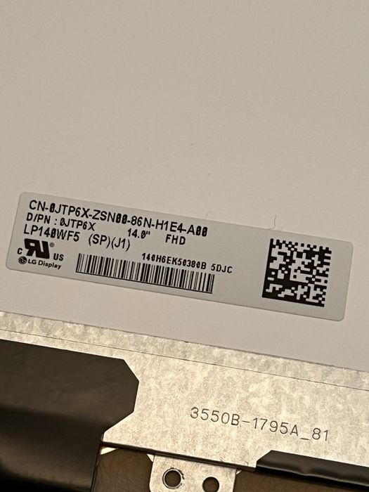 Display laptop dell 14" FHD lp140wf5 (sp)(j1)