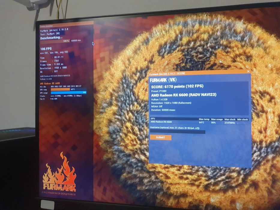 Геймърски компютър - AMD Ryzen, Radeon RX6600, 32GB DDR4