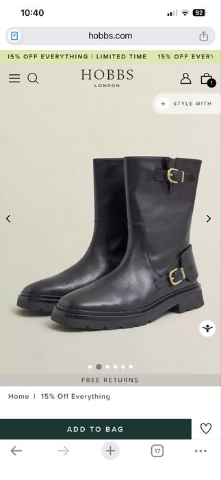 Дамски боти - черни