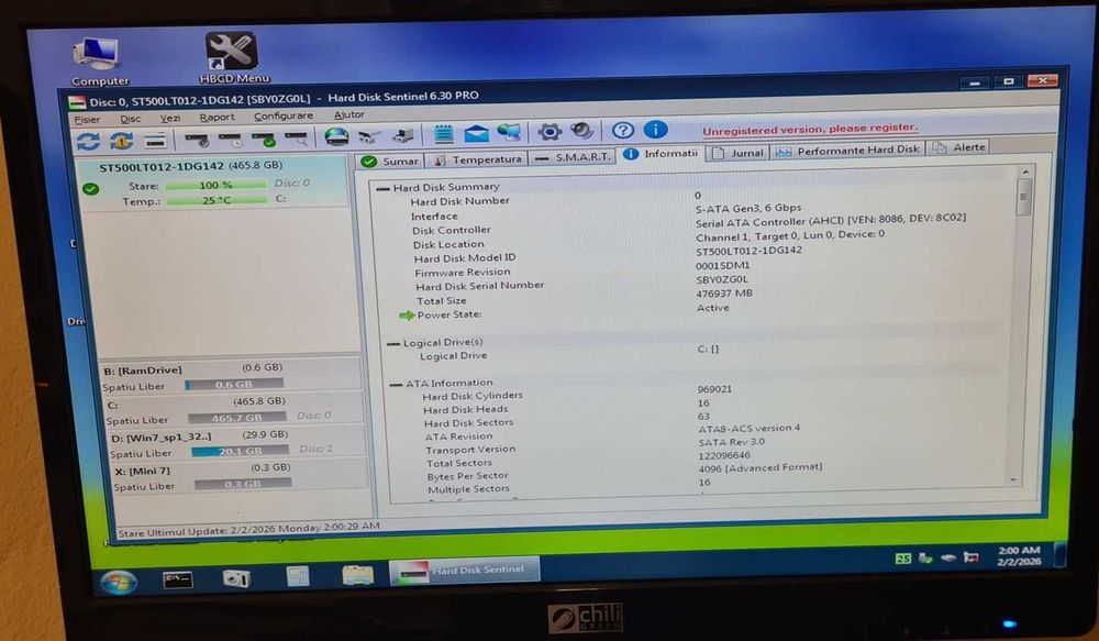 8.HDD Hard Disk Laptop Thin HDD Seagate 500Gb 5400Rpm 16MB SATA 2