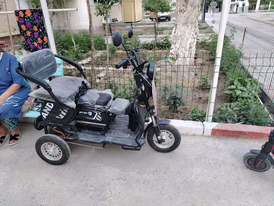 Трицикл, мопед 3 человека помещается