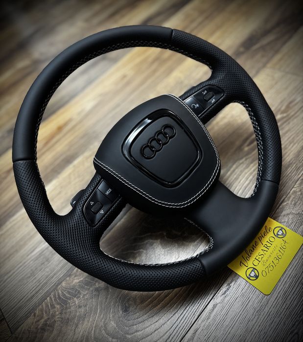 Volan piele nappa naturala Audi S-Line A3,A4,A5,A6,A8,Q5,Q7 (2004-2012