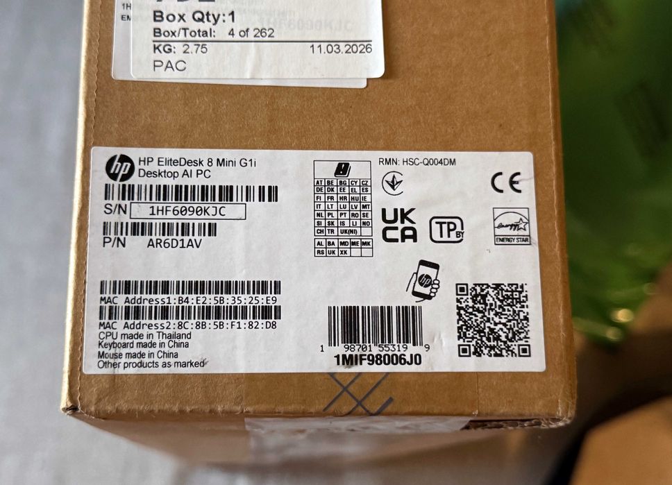 PC HP EliteDesk 8 Mini G1i AI PC Ultra 7 265T 32GB 2TB SSD Nou Garantie