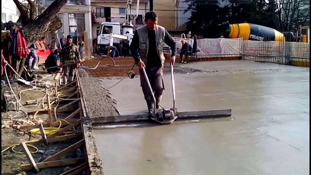 Стяжка пола и шлифовка, полировка