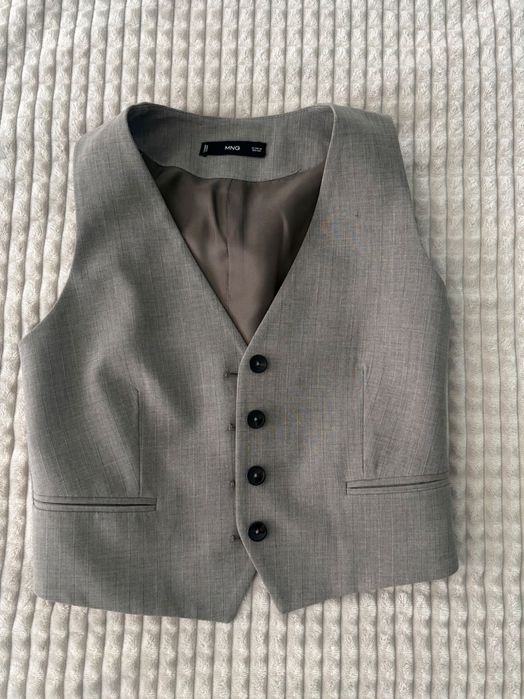 MANGO Комплект от 3 части - сако, елек и панталон, XS