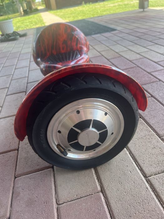 Vand Hoverboard 10 inch, design roșu flame.me
