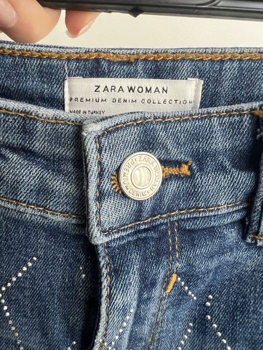 Дамски блестящи дънки Zara