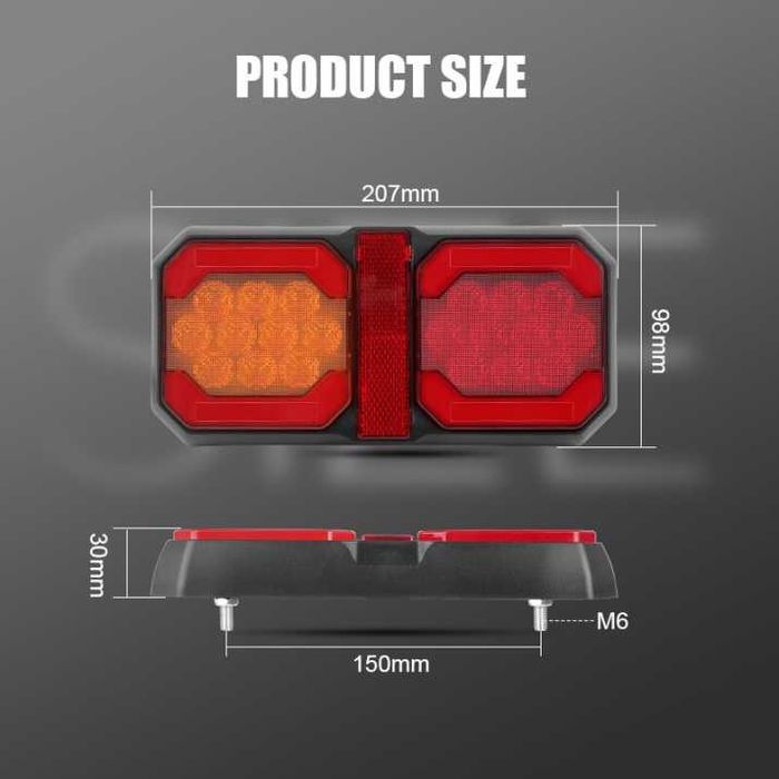 LED Диодни стопове с 4 светлини 12/24V - T681