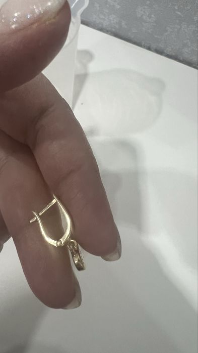 Желтое золото. Серьги